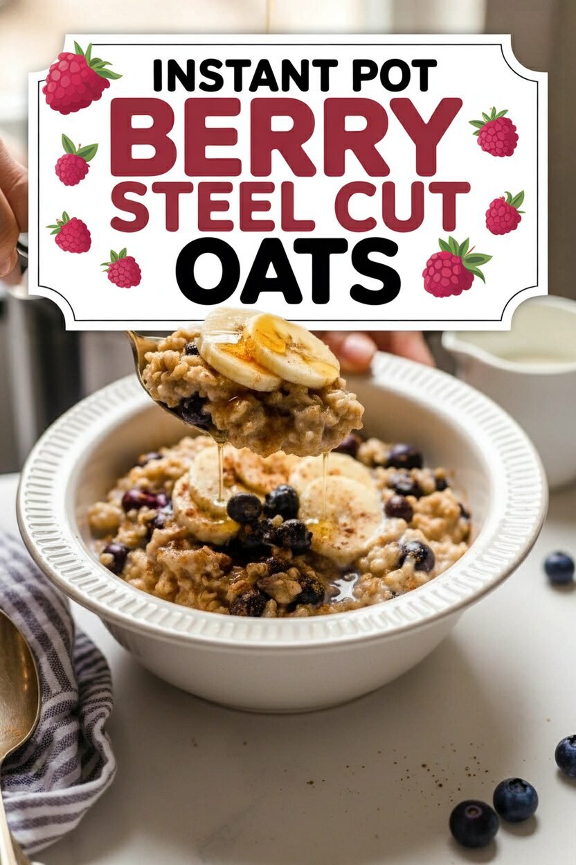 Instant Pot Berry Steel Cut Oats