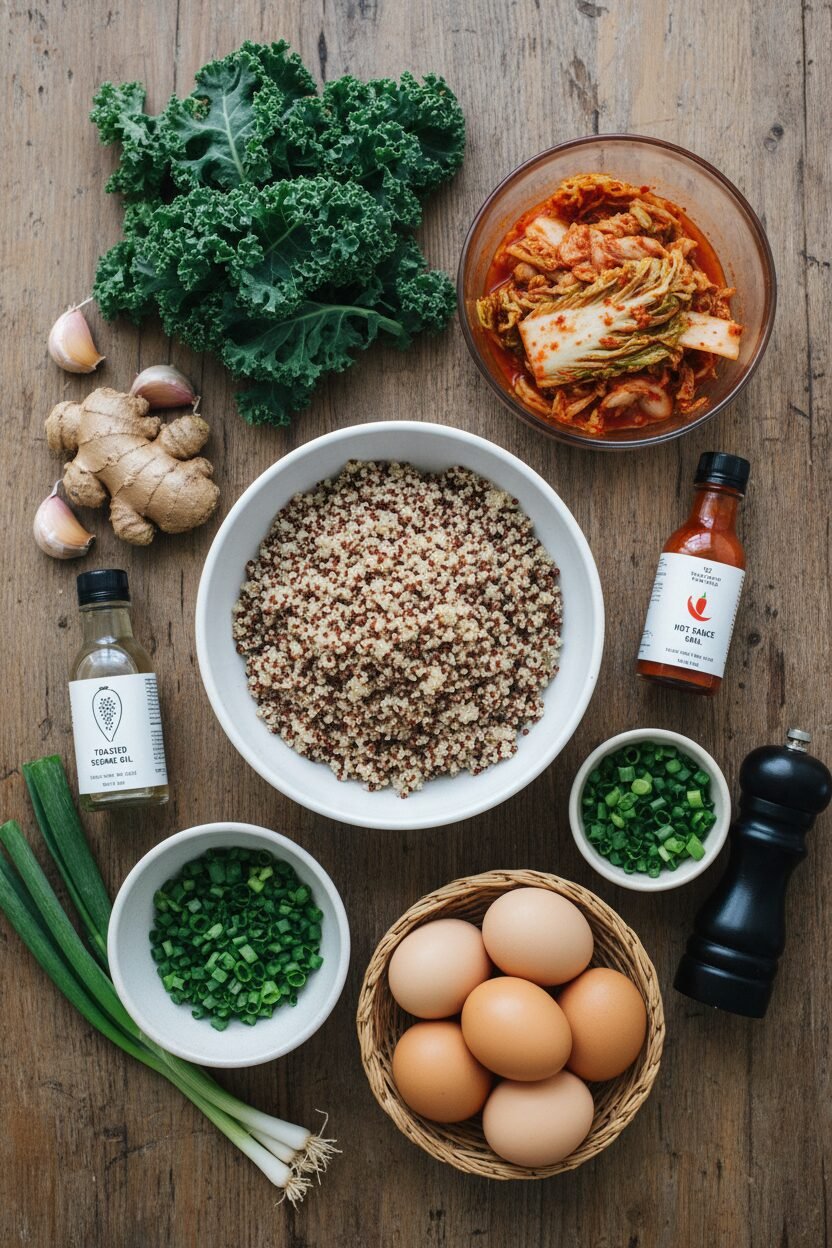 Kimchi Quinoa Gut Health Bowl