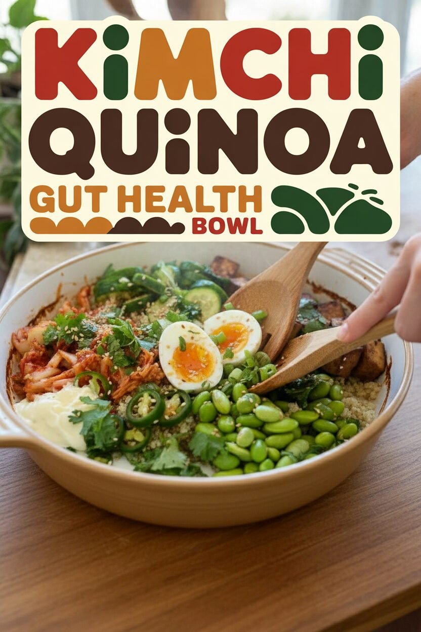 Kimchi Quinoa Gut Health Bowl