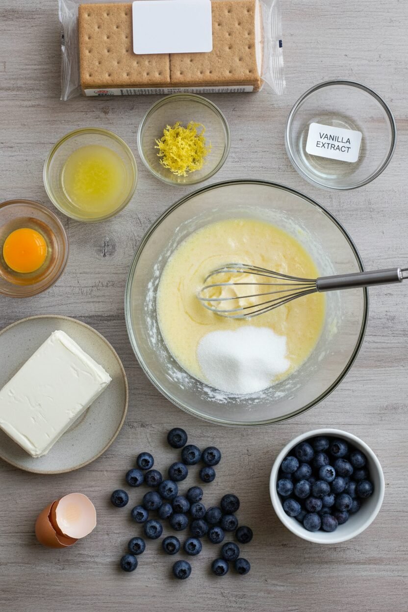 Lemon Blueberry Bliss Cheesecake Bars