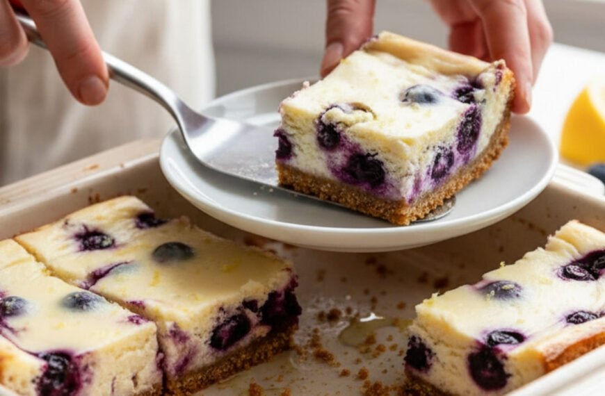 Lemon Blueberry Bliss Cheesecake Bars
