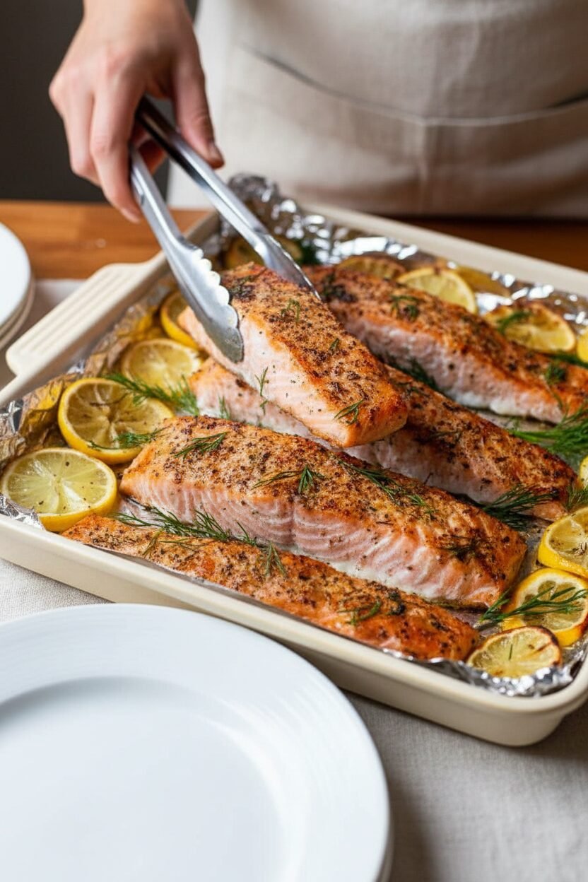 Lemon Dill Baked Salmon