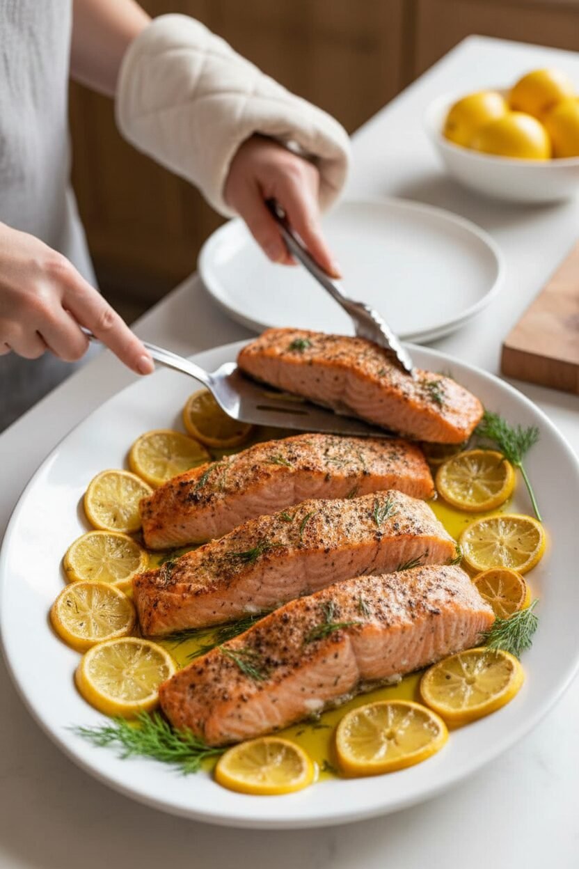 Lemon Dill Baked Salmon