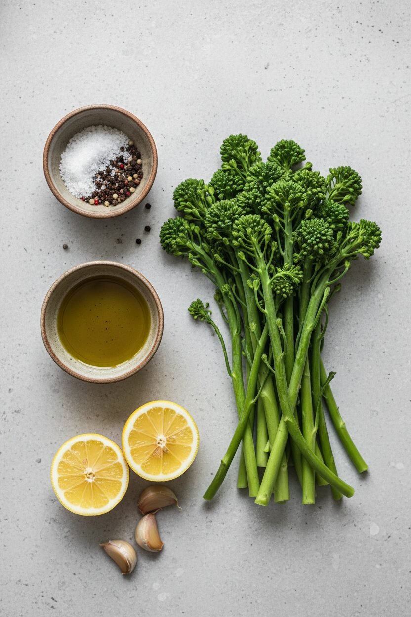 Lemon Garlic Air Fryer Broccolini