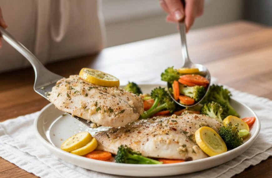 Easy Sheet Pan Tilapia with Lemon and Green Beans
