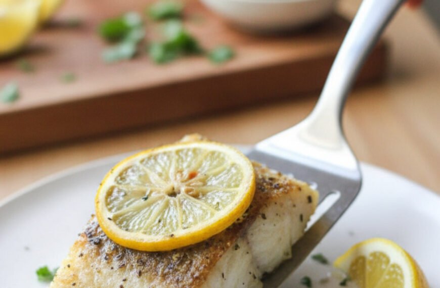 Healthy Air Fryer Cod Fillets with Lemon