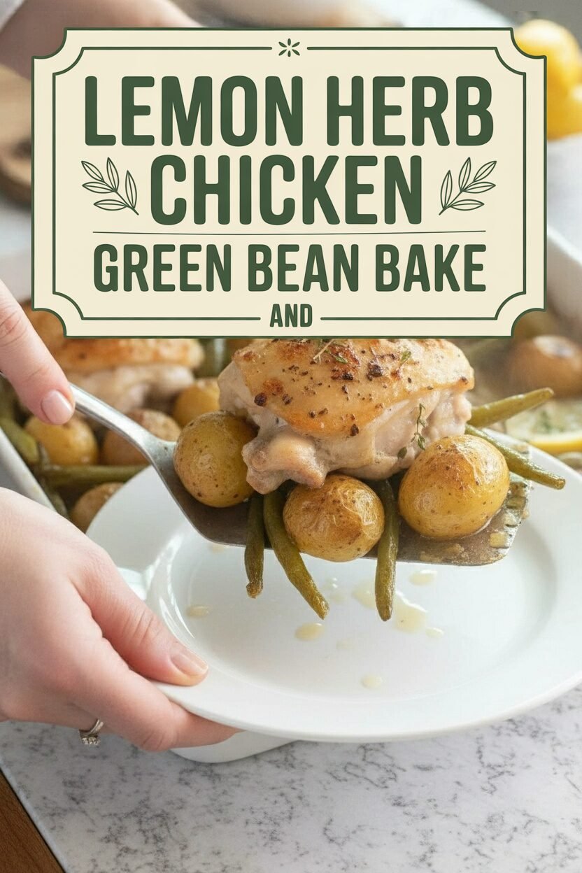 Lemon Herb Chicken and Green Bean Bake