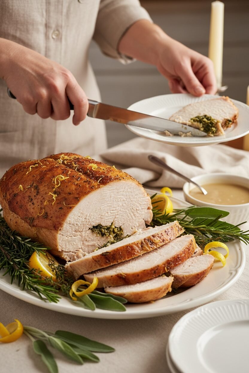 Lemon Herb Roasted Turkey Breast