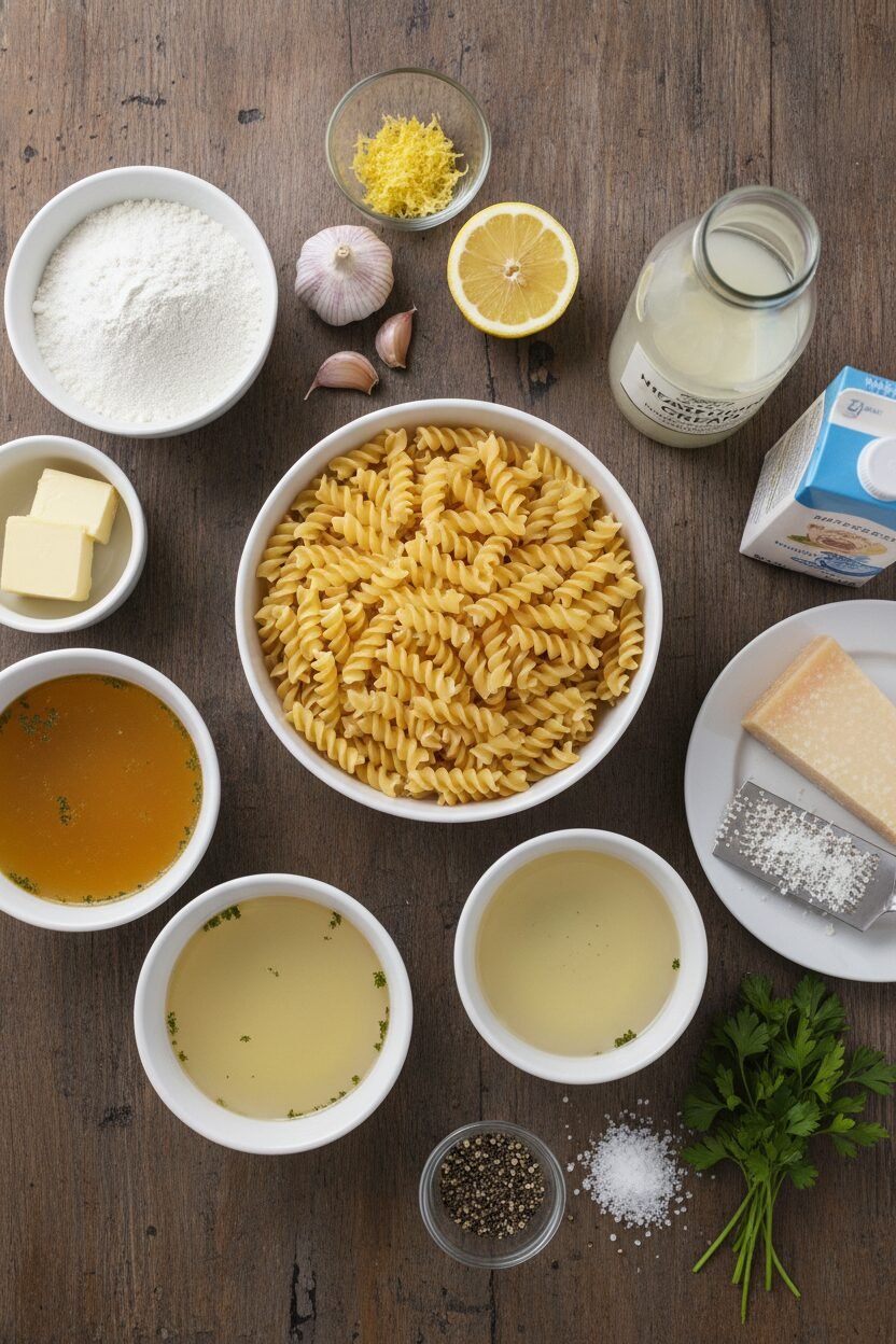 Lemon Parmesan Cream Pasta