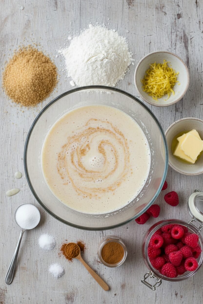 Lemon Raspberry Crumb Muffins