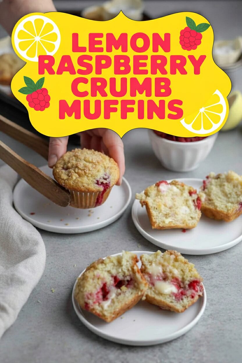 Lemon Raspberry Crumb Muffins