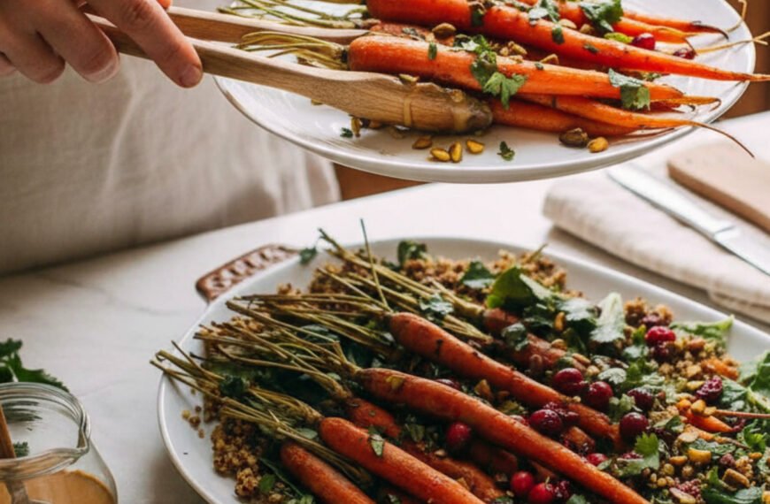 Easy Roasted Spring Carrots with Maple and Pistachios