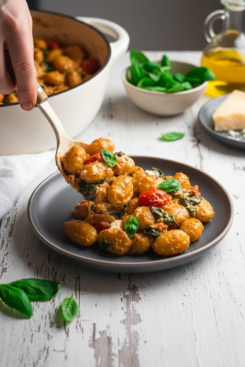 Mascarpone Tomato Gnocchi in Cream Sauce