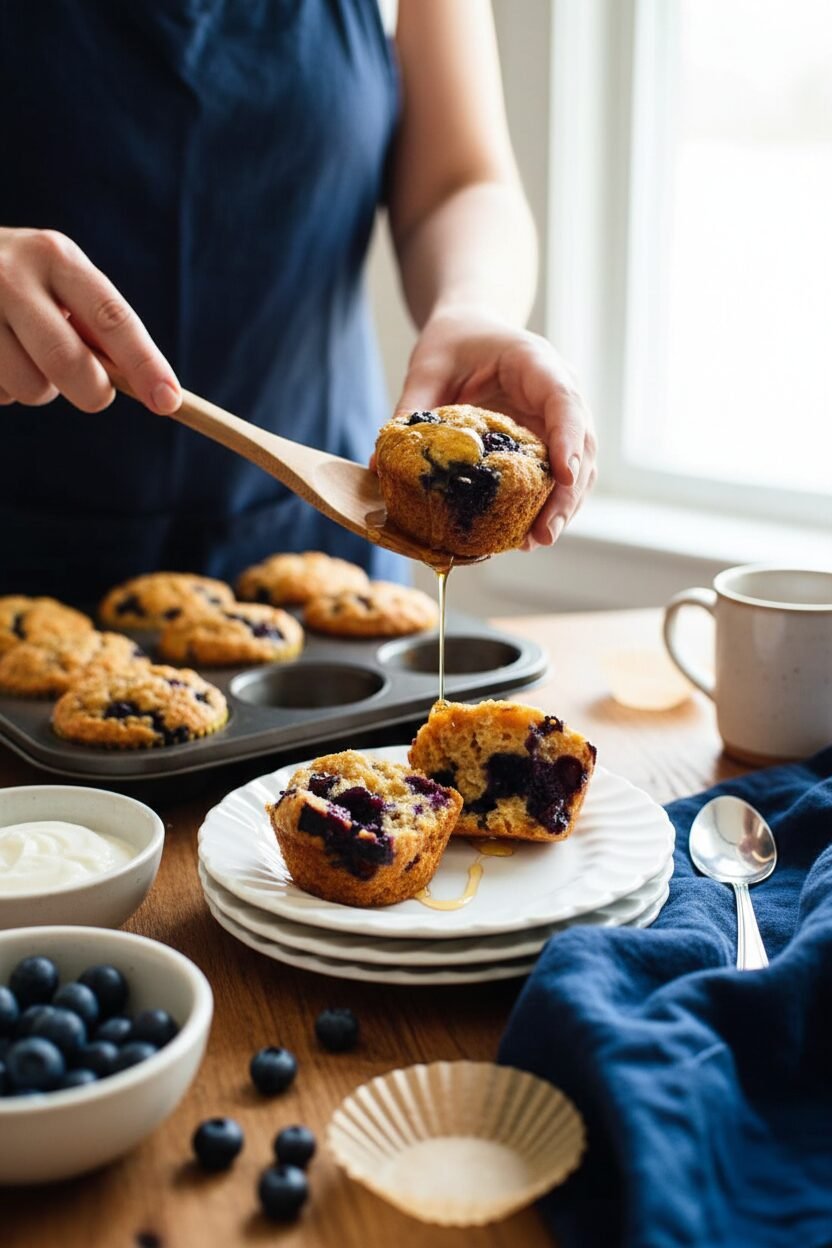 Meal Prep Blueberry Protein Muffins