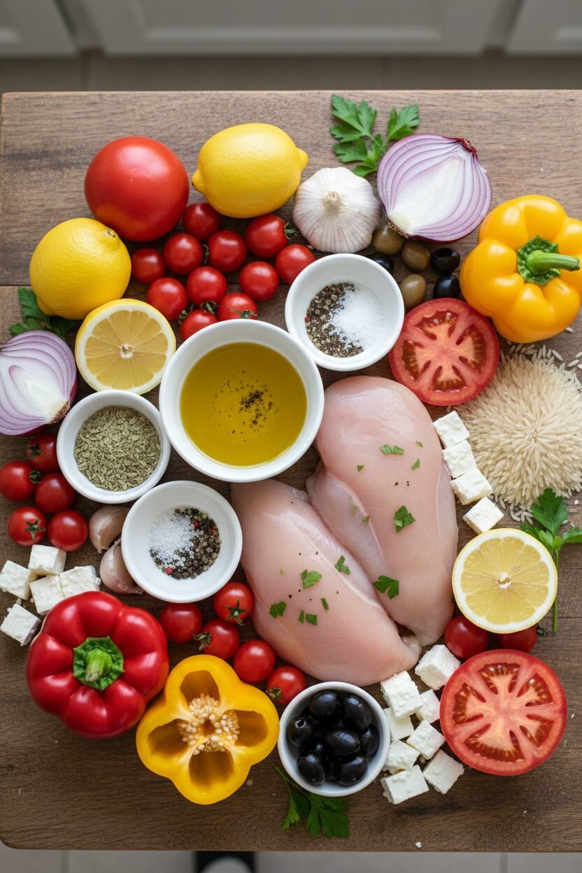Mediterranean Chicken and Vegetable Bake