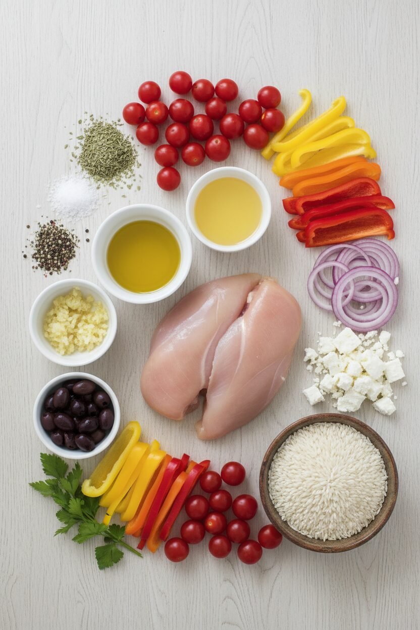 Mediterranean Chicken and Vegetable Bake