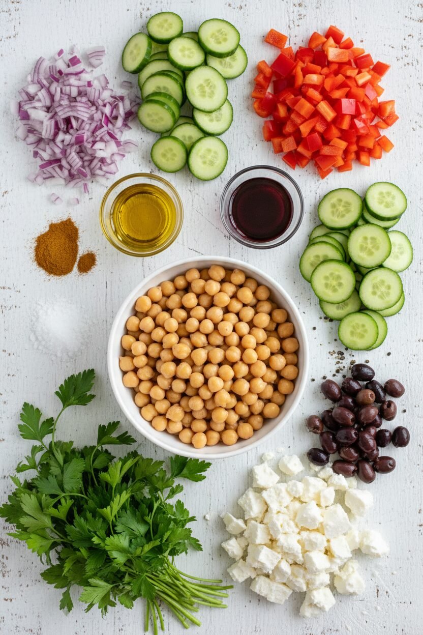 Mediterranean Chickpea Salad for Weekly Lunches