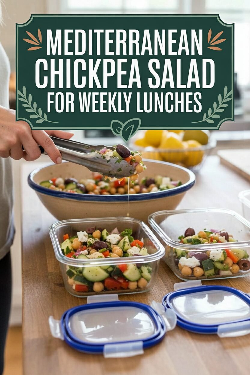 Mediterranean Chickpea Salad for Weekly Lunches