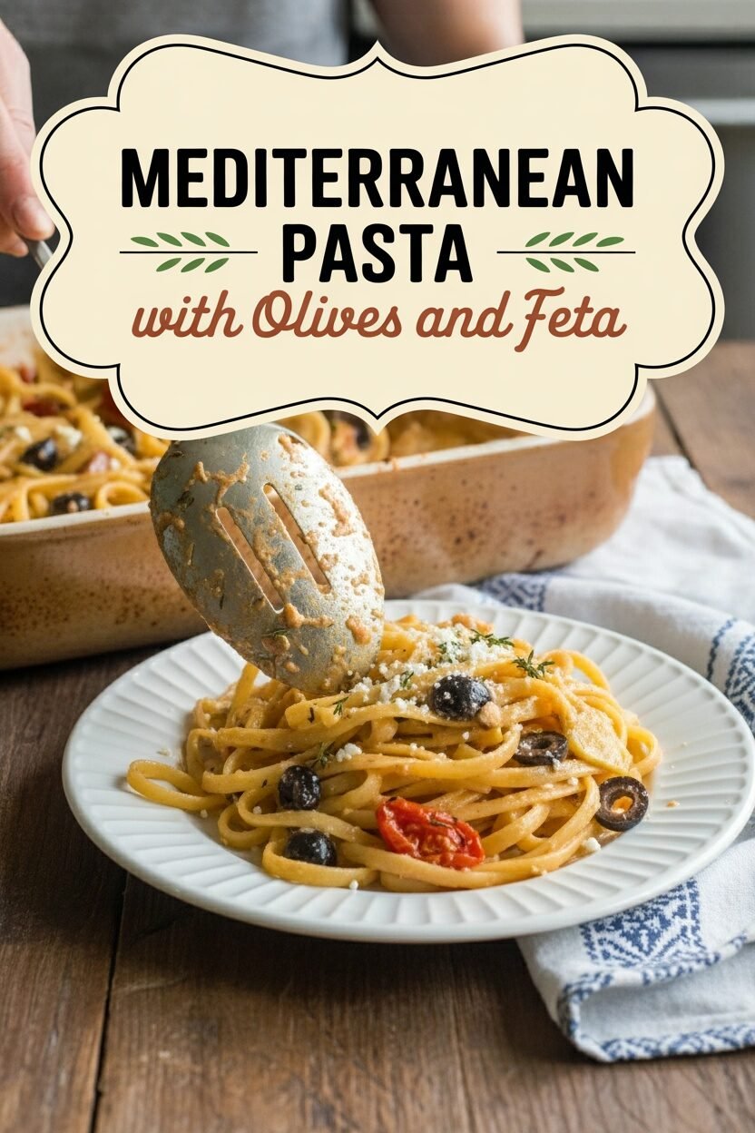 Mediterranean Pasta with Olives and Feta