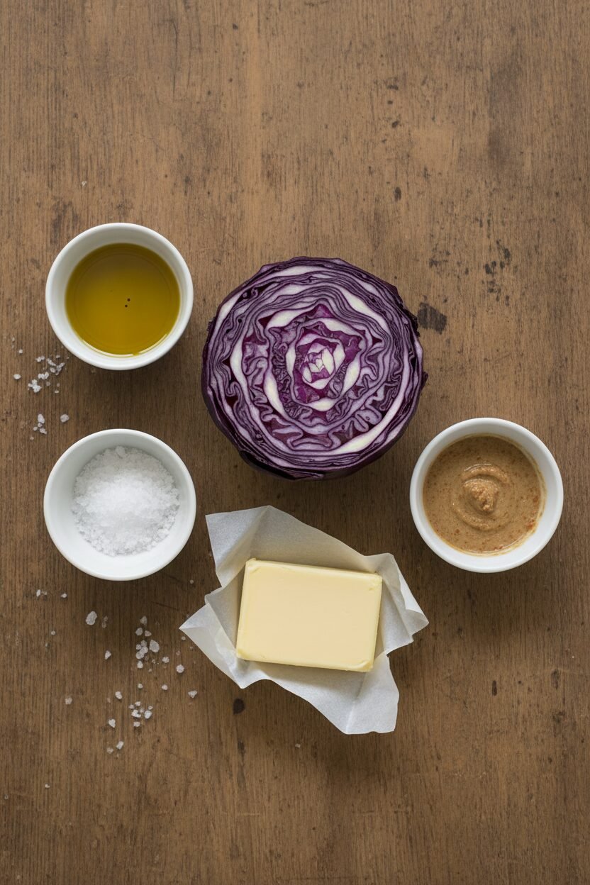 Miso Butter Roasted Cabbage Steaks