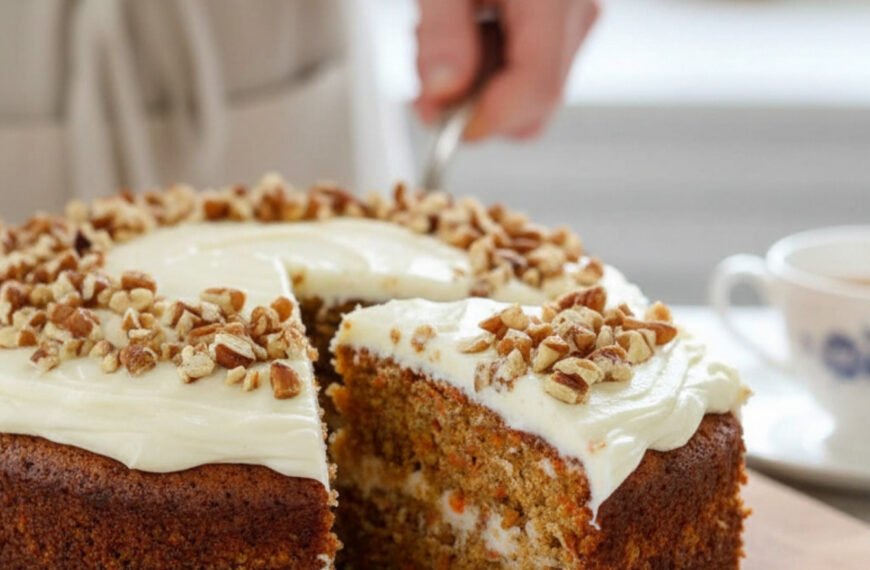 Moist Carrot Cake with Cream Cheese Frosting