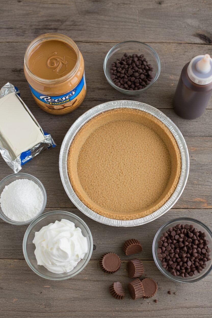 No Bake Peanut Butter Dream Pie