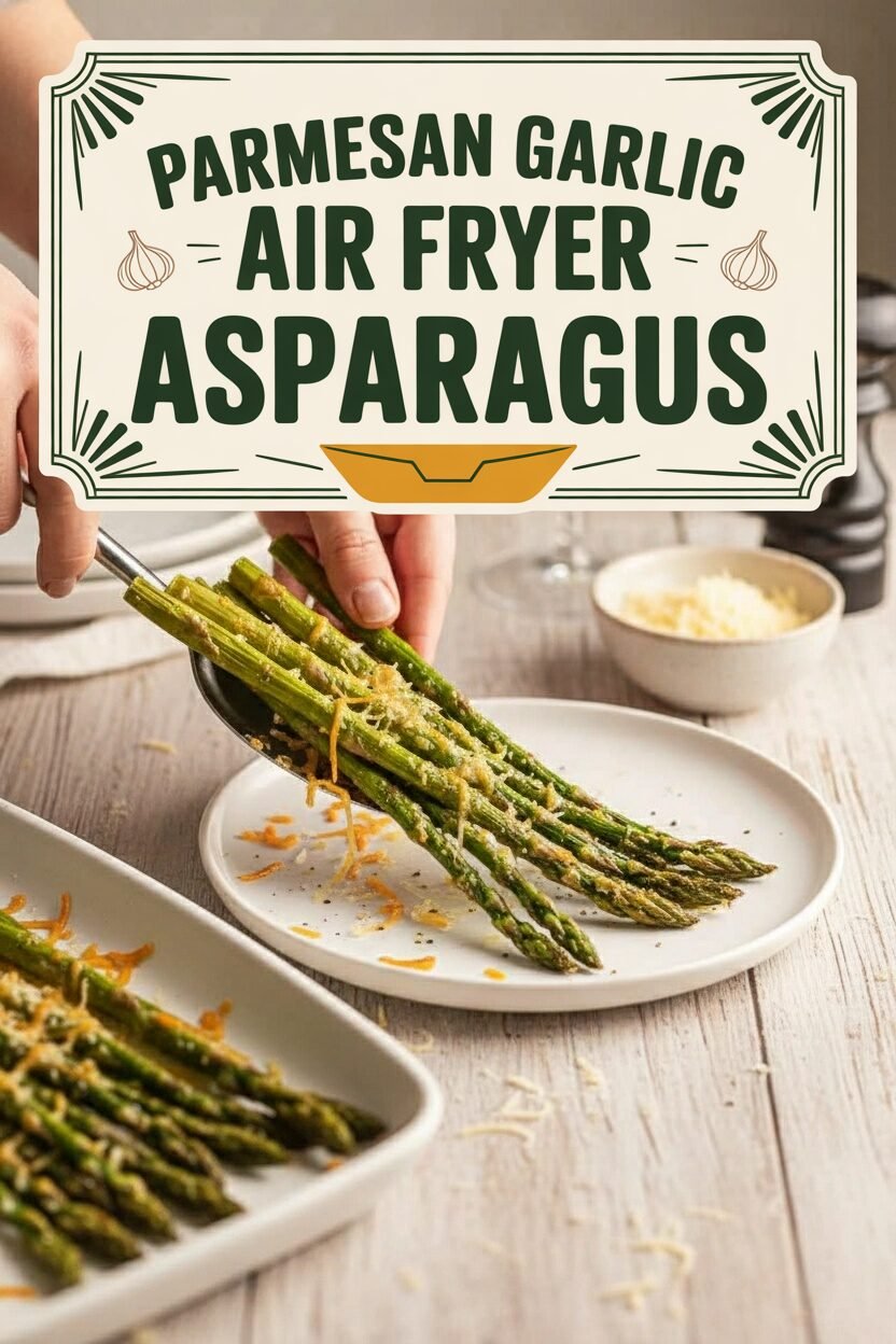 Parmesan Garlic Air Fryer Asparagus