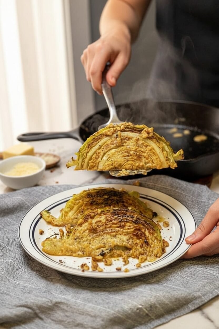 Parmesan Roasted Cabbage Wedges