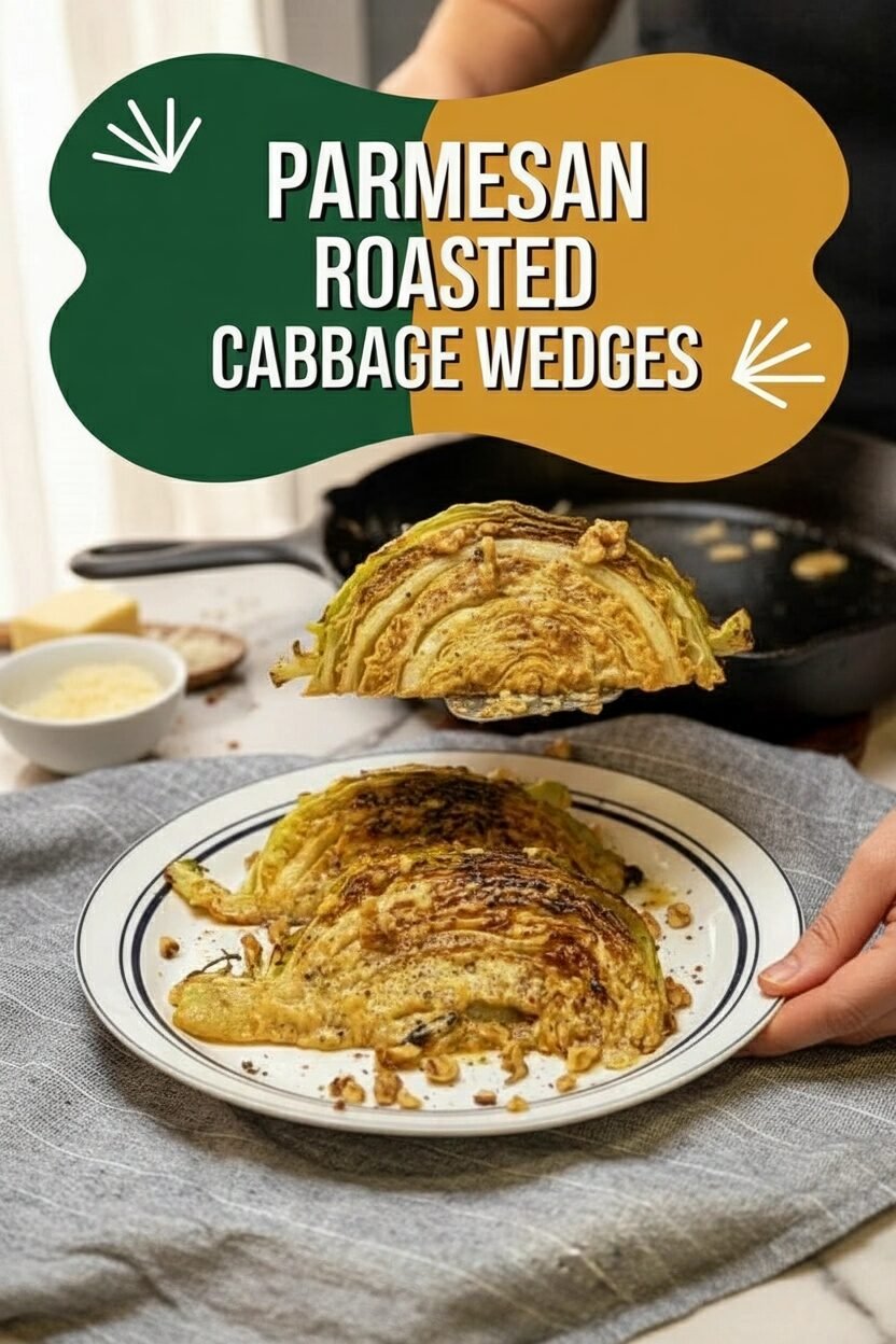 Parmesan Roasted Cabbage Wedges