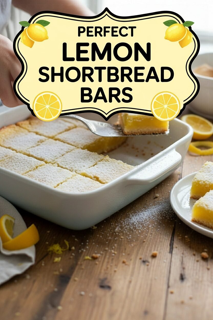 Perfect Lemon Shortbread Bars