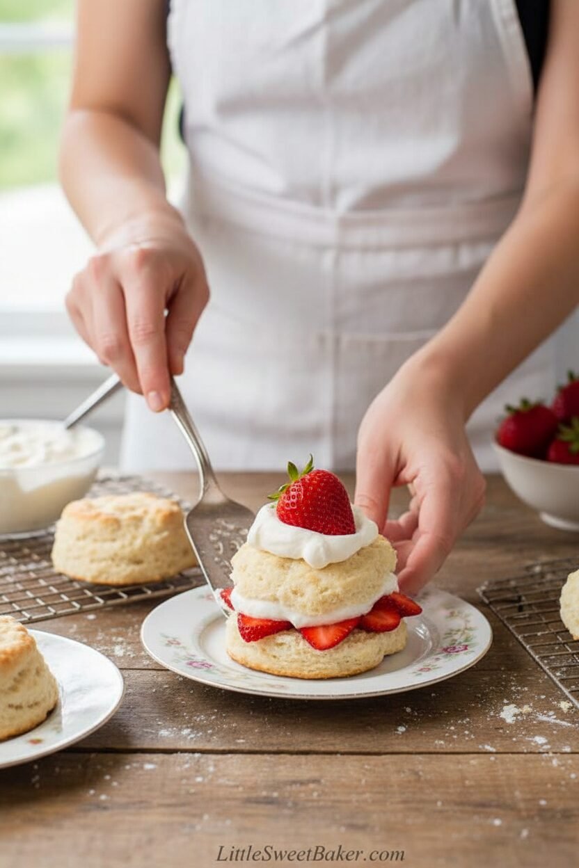 Perfect Strawberry Shortcake with Fresh Whipped Cream