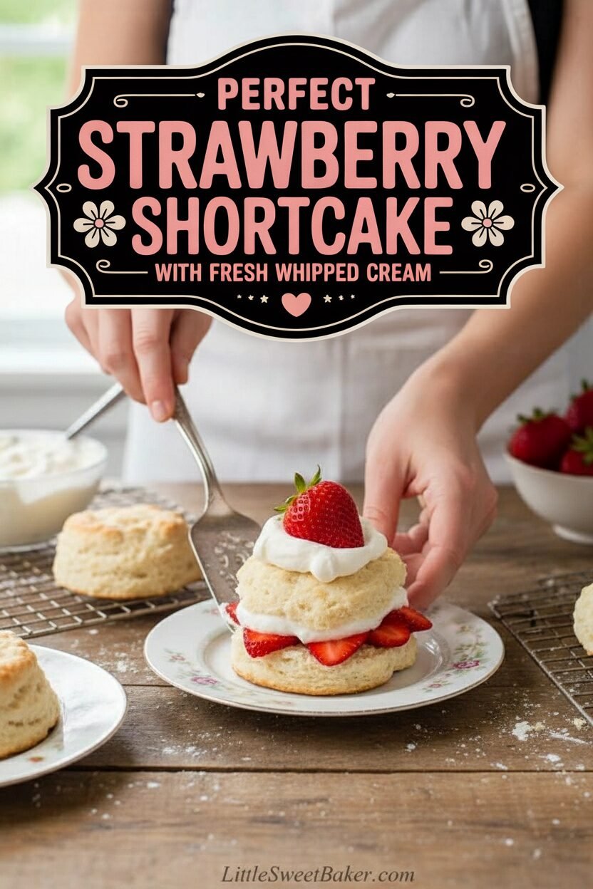 Perfect Strawberry Shortcake with Fresh Whipped Cream
