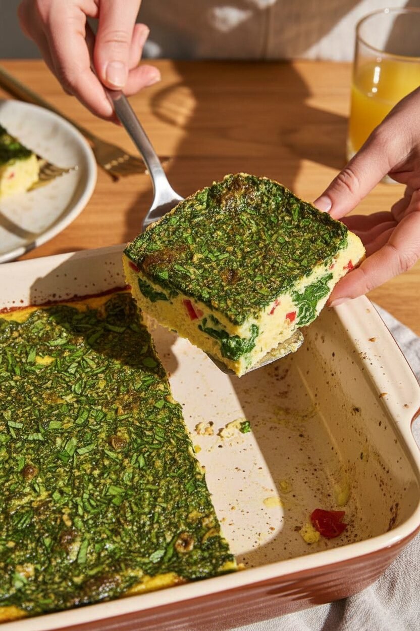 Pesto Egg Brunch Bake with Protein