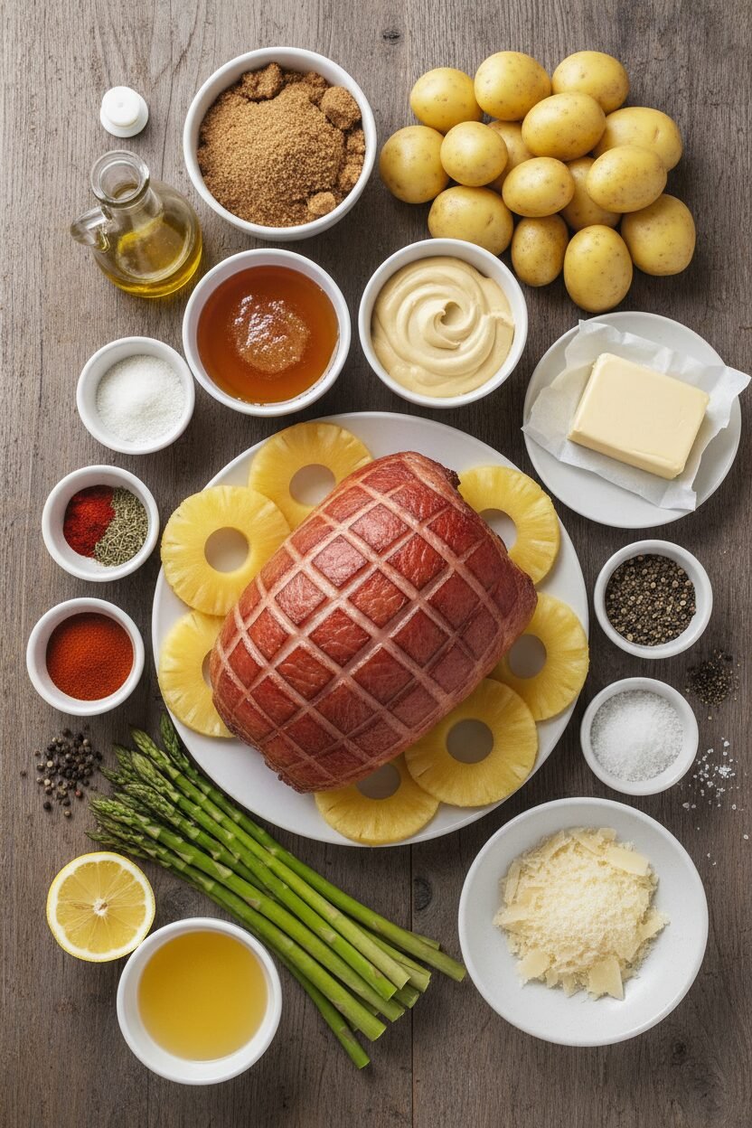 Pineapple Glazed Sheet Pan Easter Ham