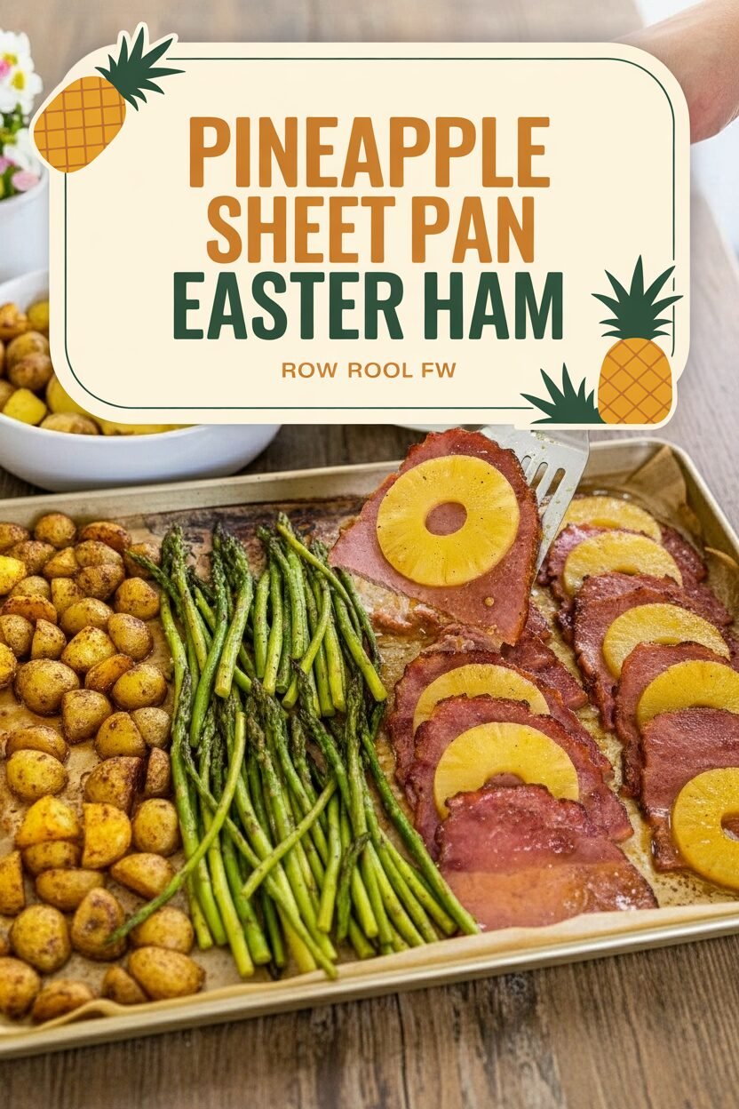 Pineapple Glazed Sheet Pan Easter Ham