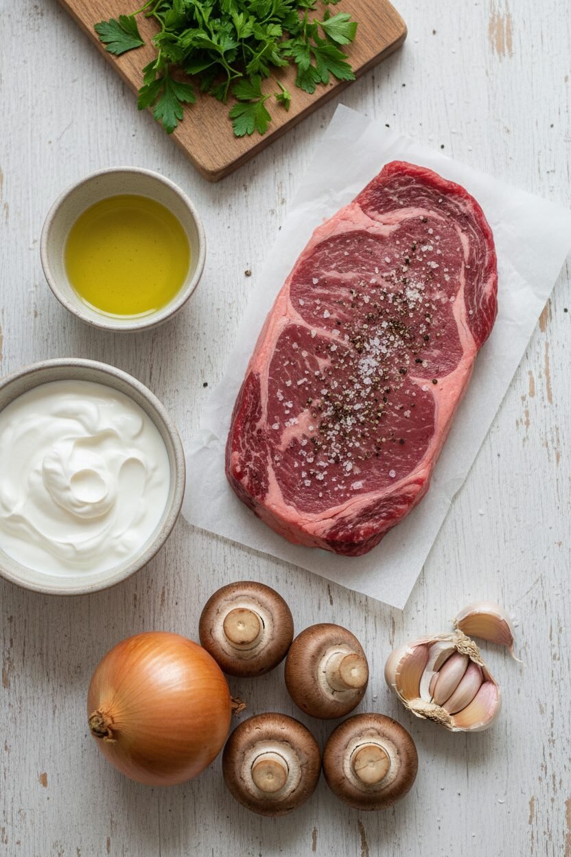 Quick Beef and Mushroom Stroganoff