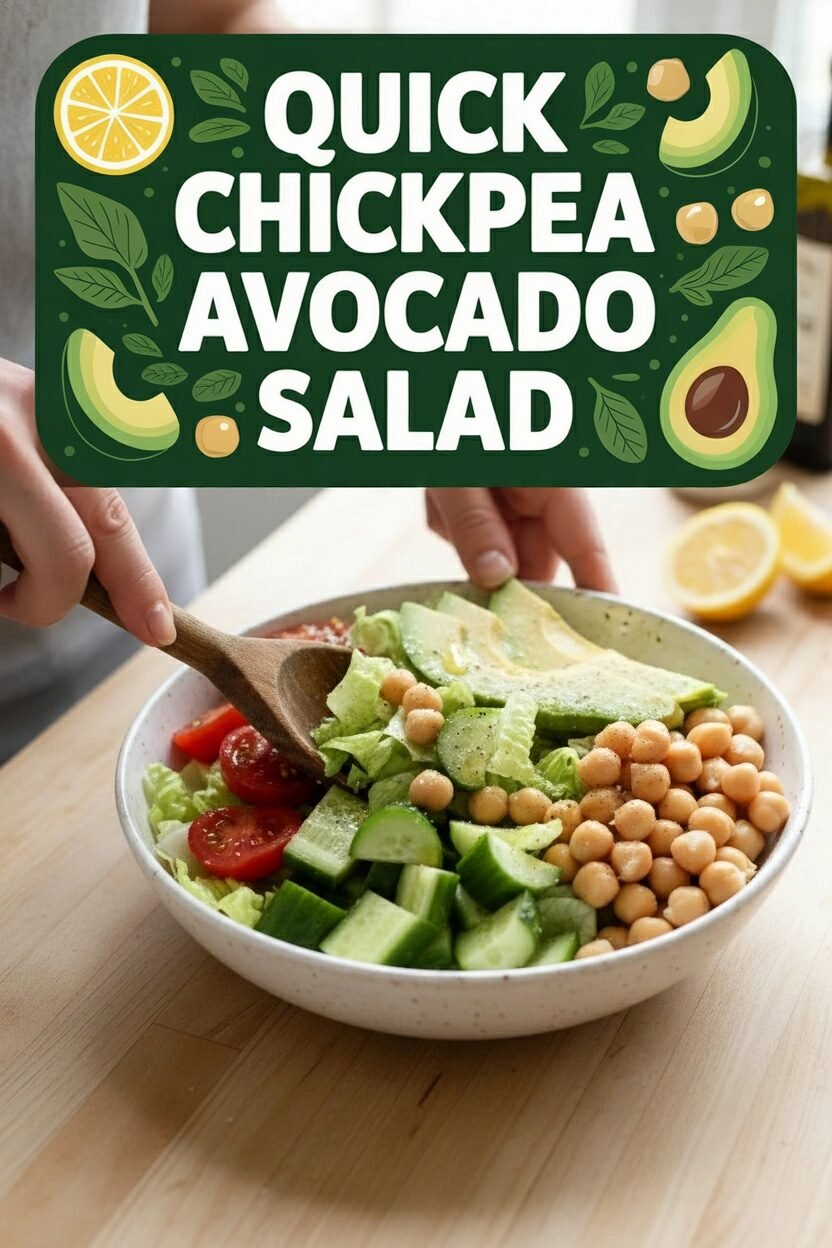 Quick Chickpea Avocado Salad