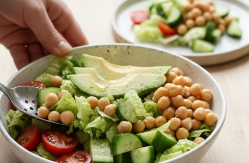 Quick Chickpea Avocado Salad