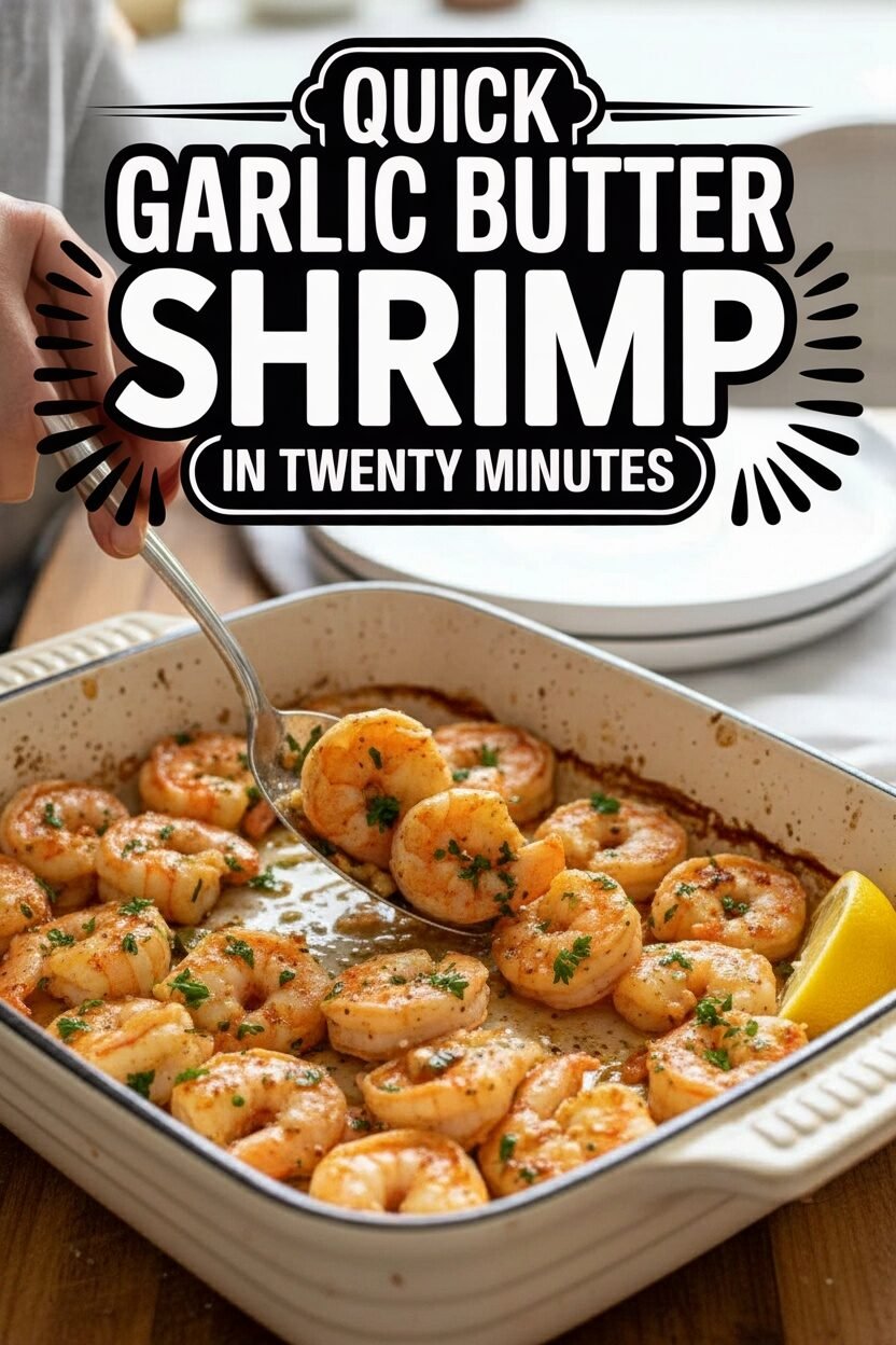 Quick Garlic Butter Shrimp in Twenty Minutes