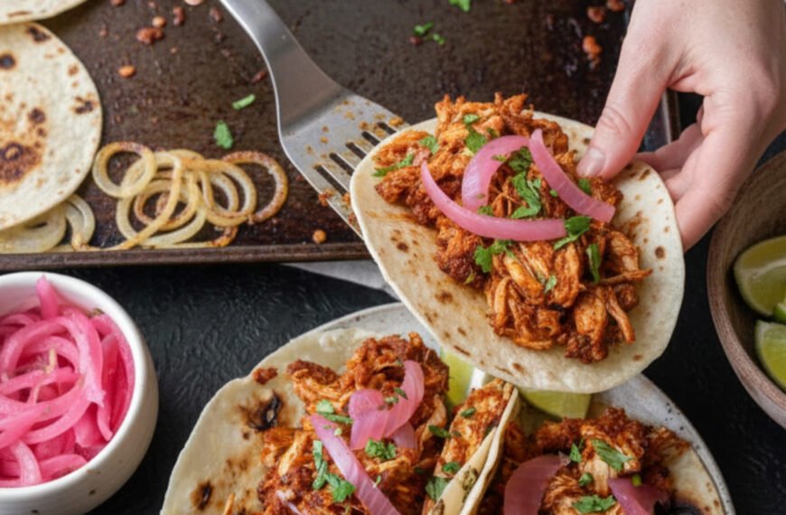 Quick Rotisserie Chicken Sheet Pan Tacos