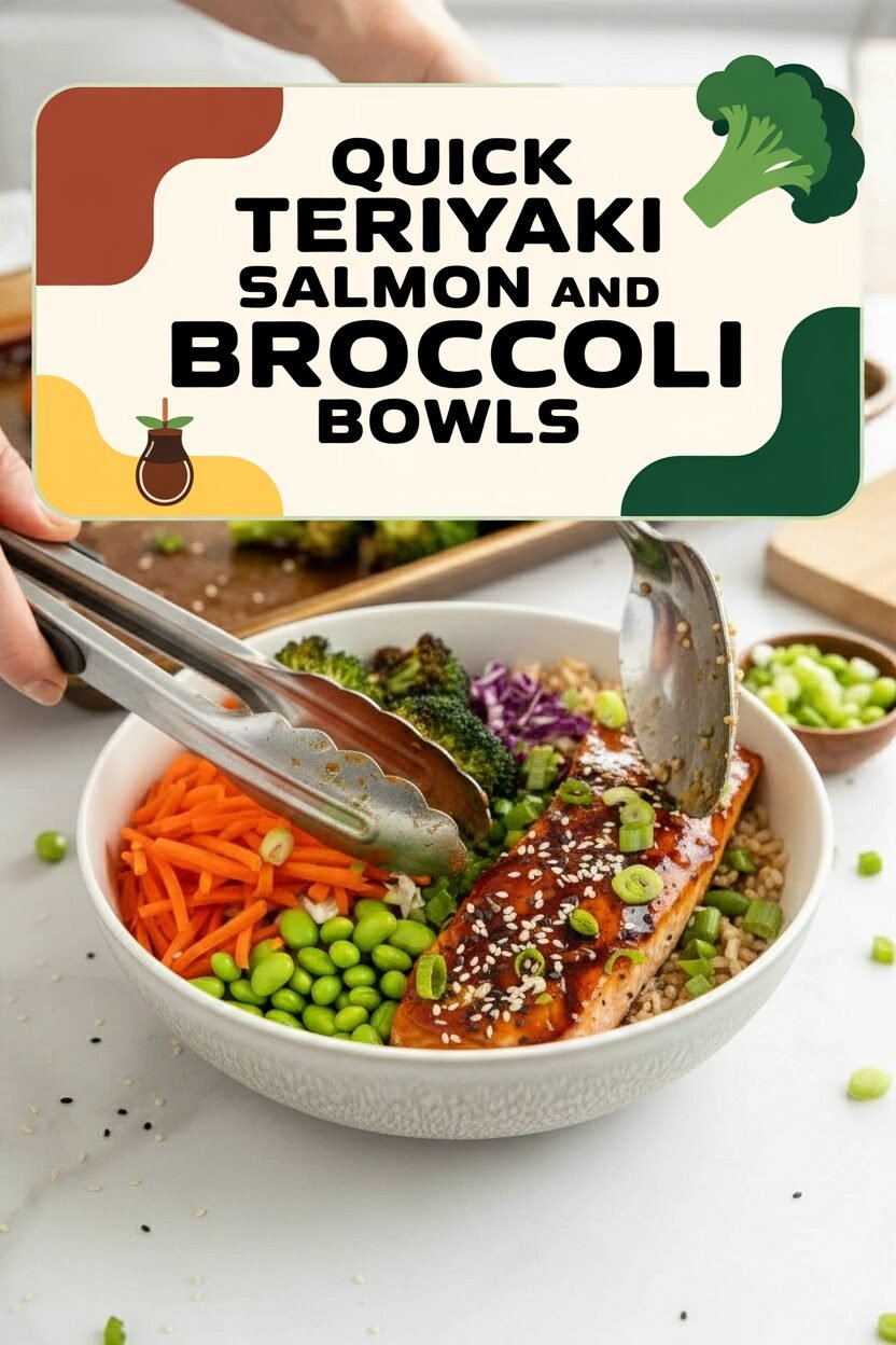 Quick Teriyaki Salmon and Broccoli Bowls