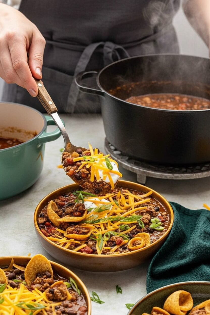 Quick and Hearty Turkey Bean Chili