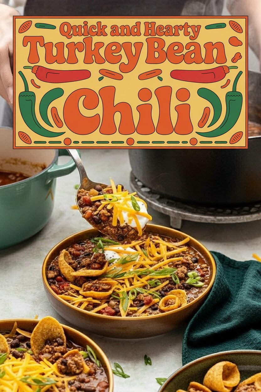 Quick and Hearty Turkey Bean Chili