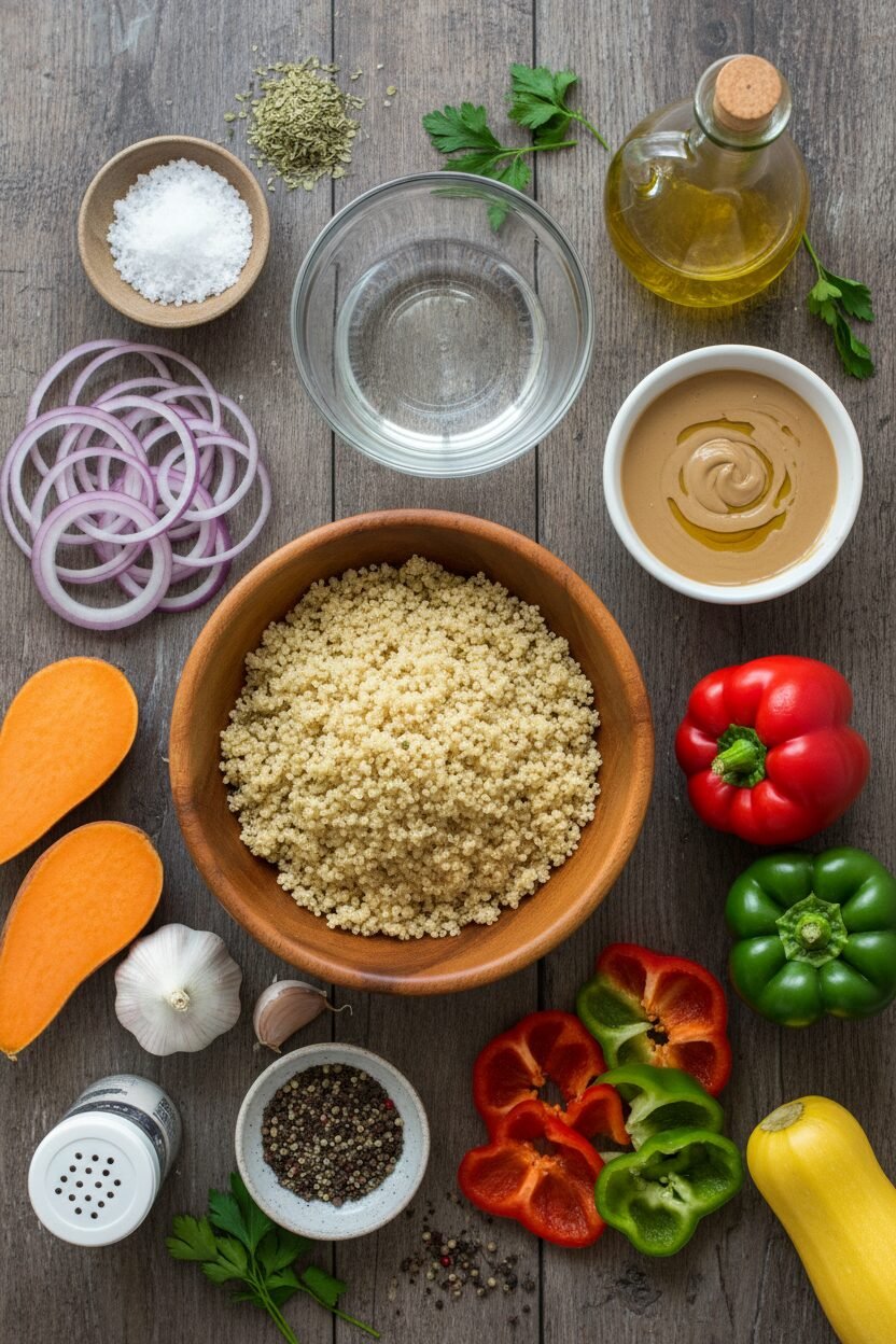 Quinoa Bowl with Roasted Roots