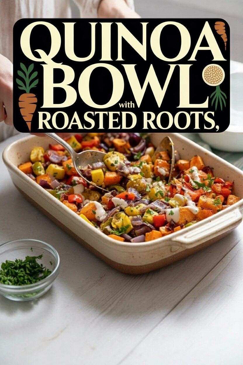 Quinoa Bowl with Roasted Roots