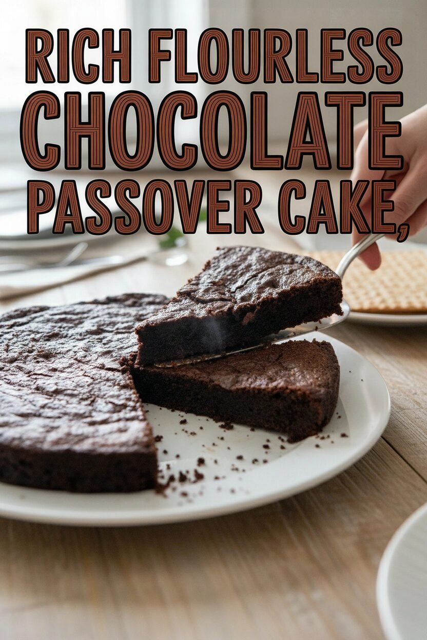 Rich Flourless Chocolate Passover Cake