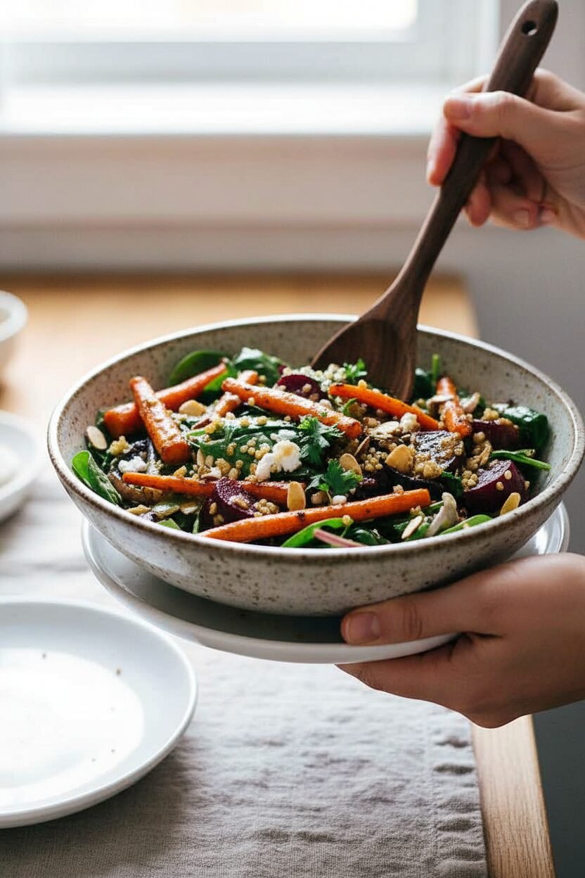 Roasted Beet and Quinoa Power Salad