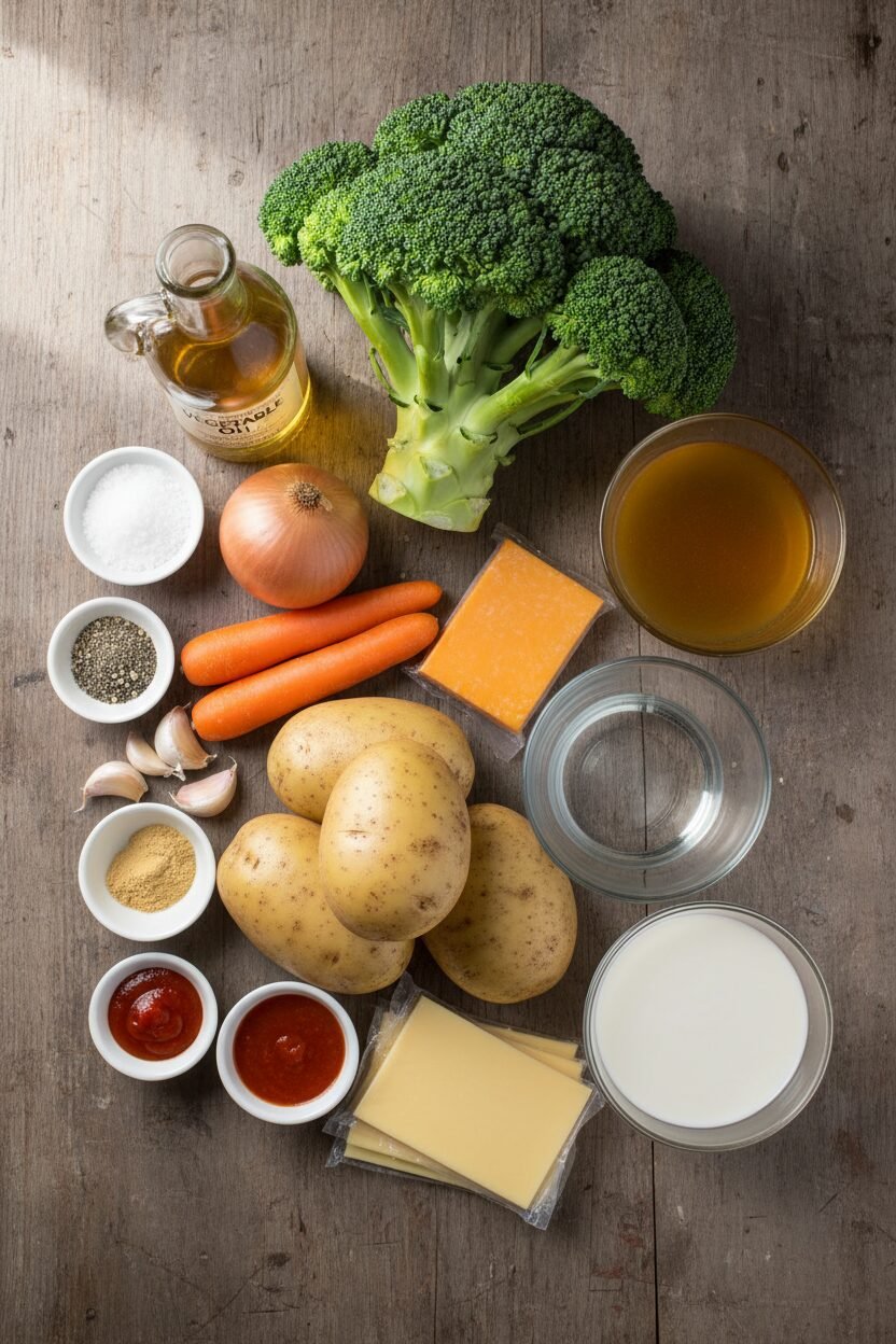 Roasted Broccoli Cheddar Bisque
