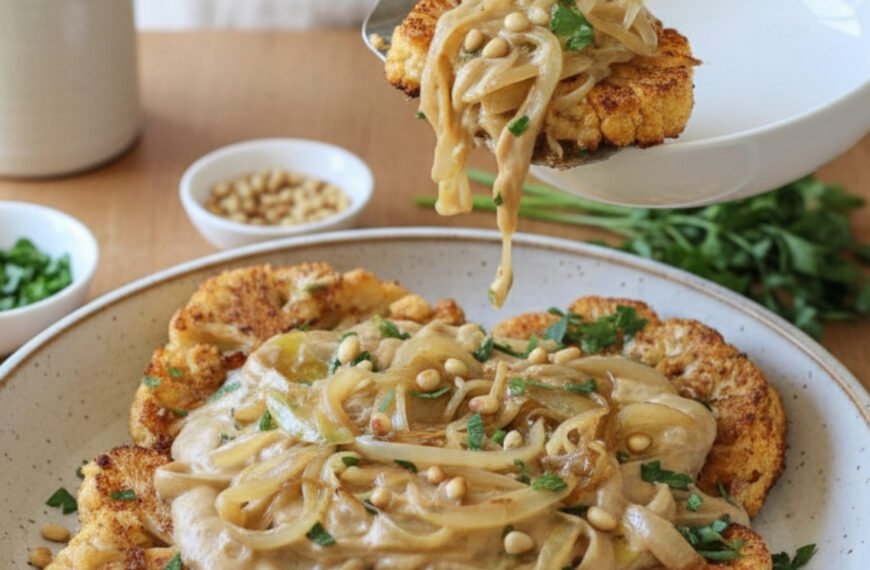 Roasted Cauliflower Steaks with Creamy Tahini