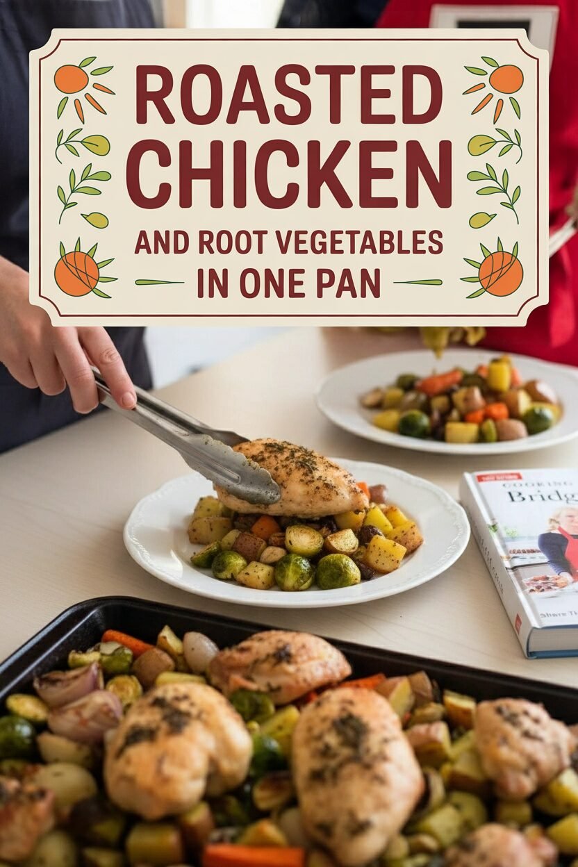 Roasted Chicken and Root Vegetables in One Pan